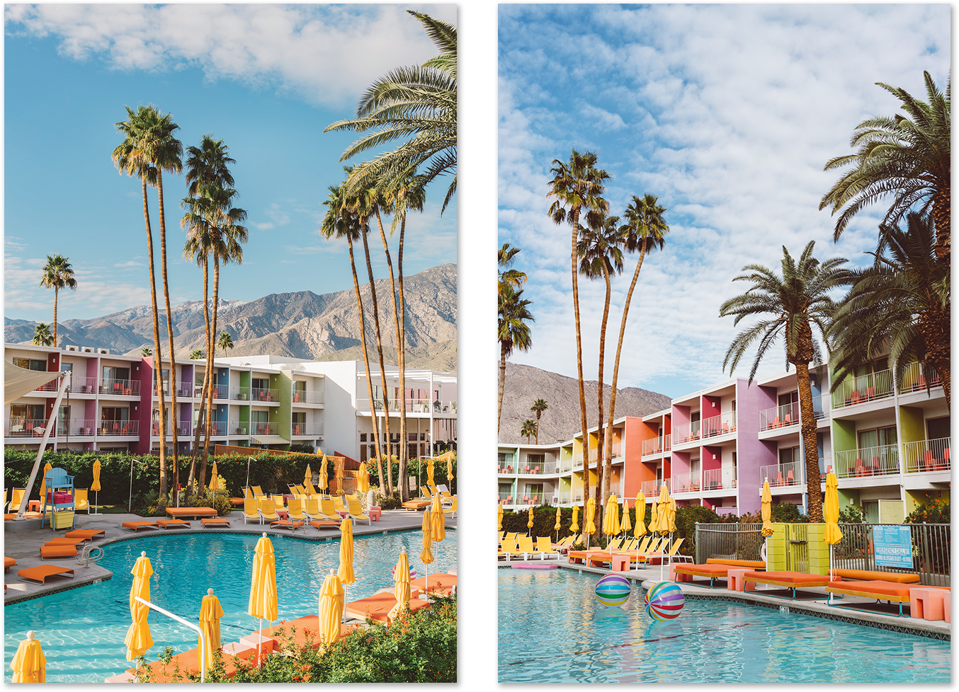 Palm Springs Saguaro & Palm Springs Pool Day VII, Set Of 2 , By
