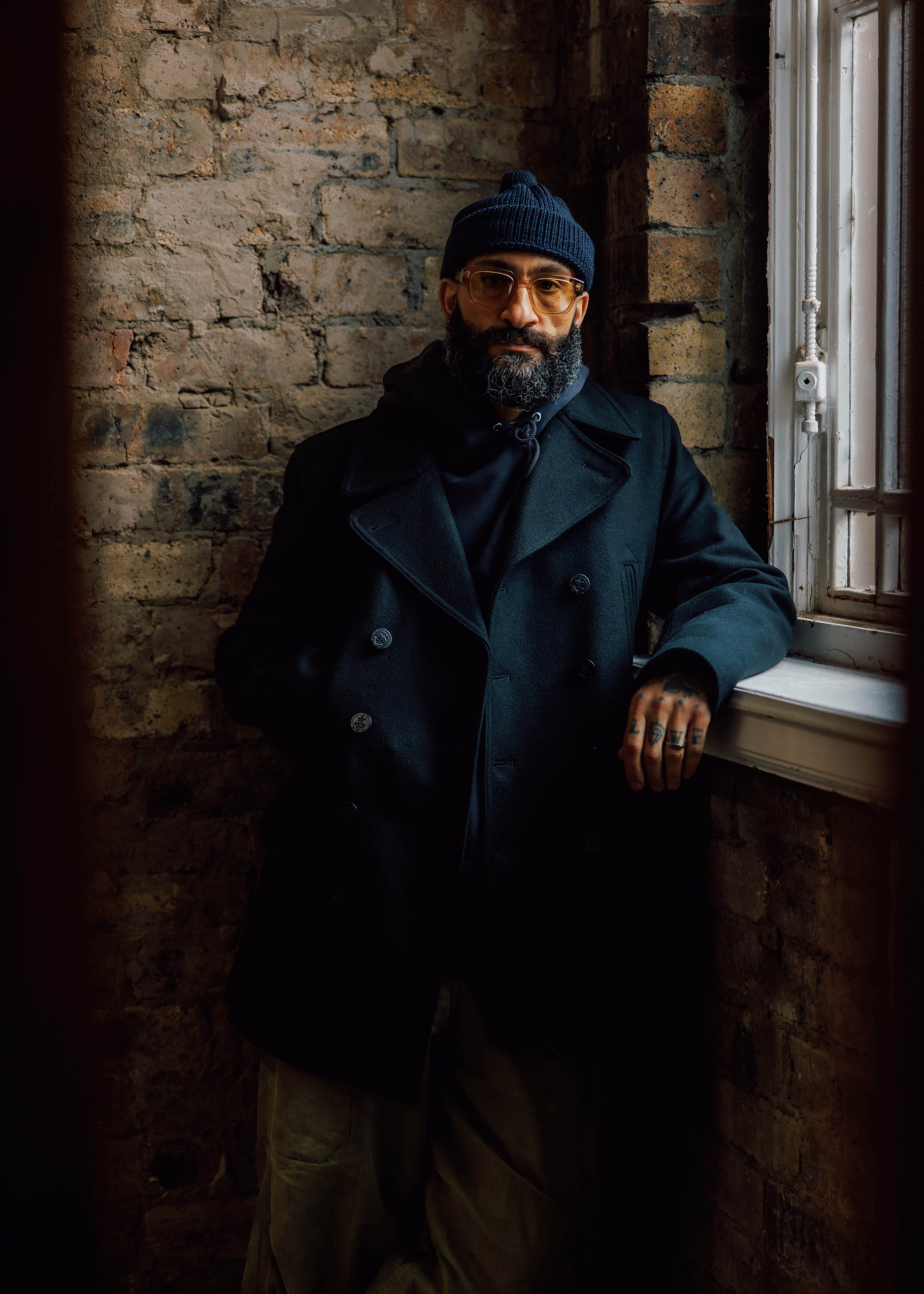 Men's Churchill Peacoat Navy | Gloverall