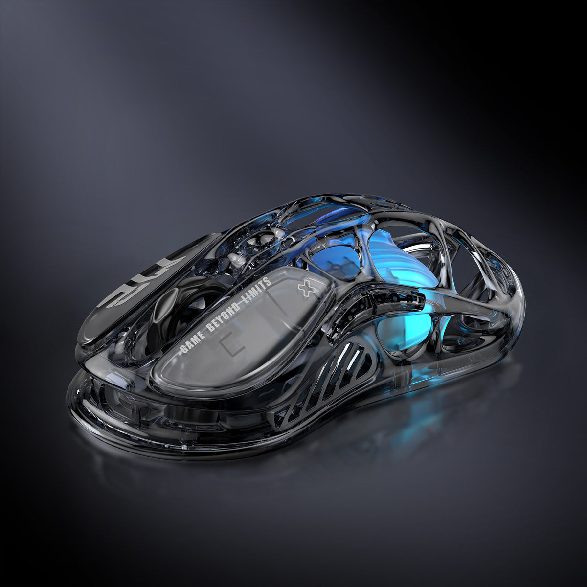 Mercury M2 Gaming Mouse - Transparent Black | Wireless Gaming Mouse