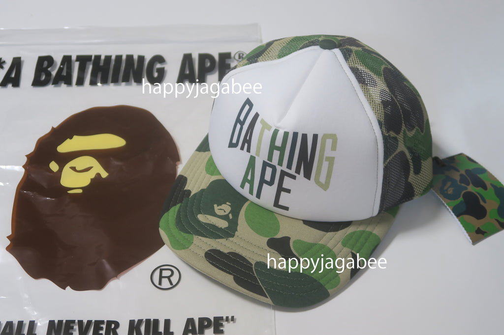 A BATHING APE ABC CAMO NYC LOGO MESH CAP – happyjagabee store