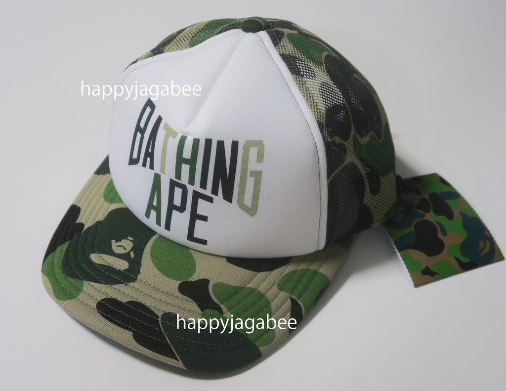 A BATHING APE ABC CAMO NYC LOGO MESH CAP – happyjagabee store