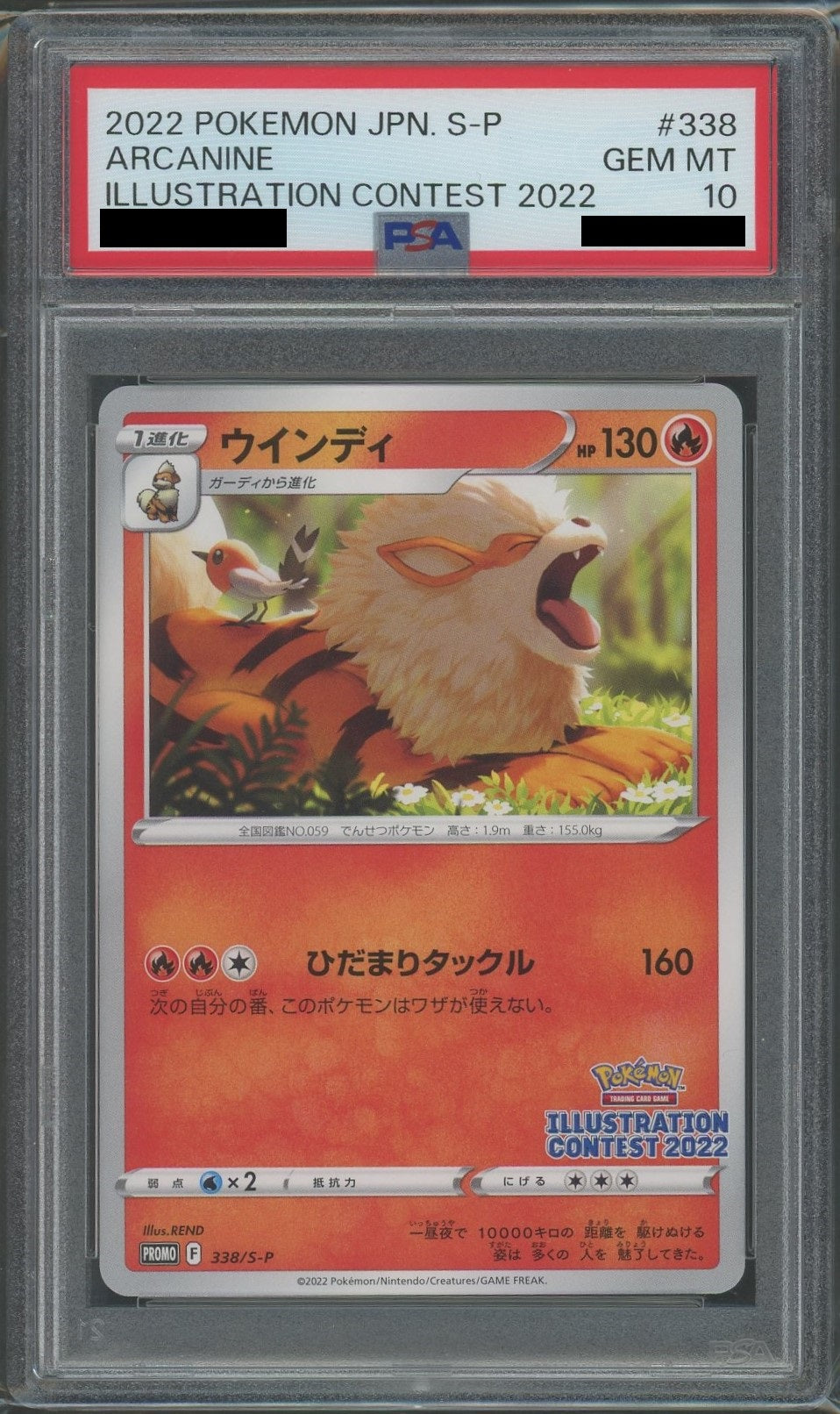 PSA10】ウインディ(PROMO){炎}〈338/S-P〉[S-P] – 晴れる屋2