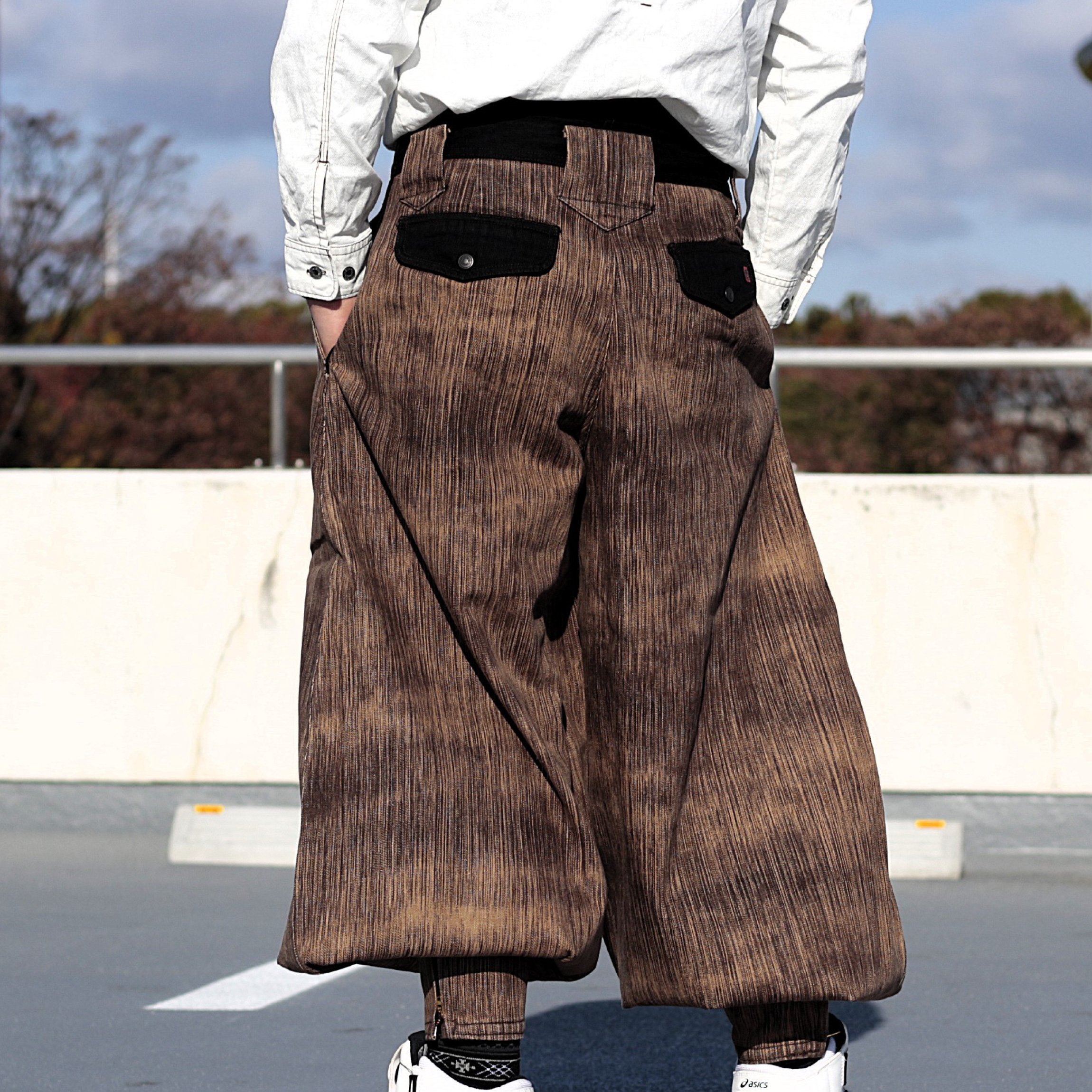 鳶 カセヤマ B－3 【草木デニム】 ズボンのみ 40-19 高級鳶服 特別