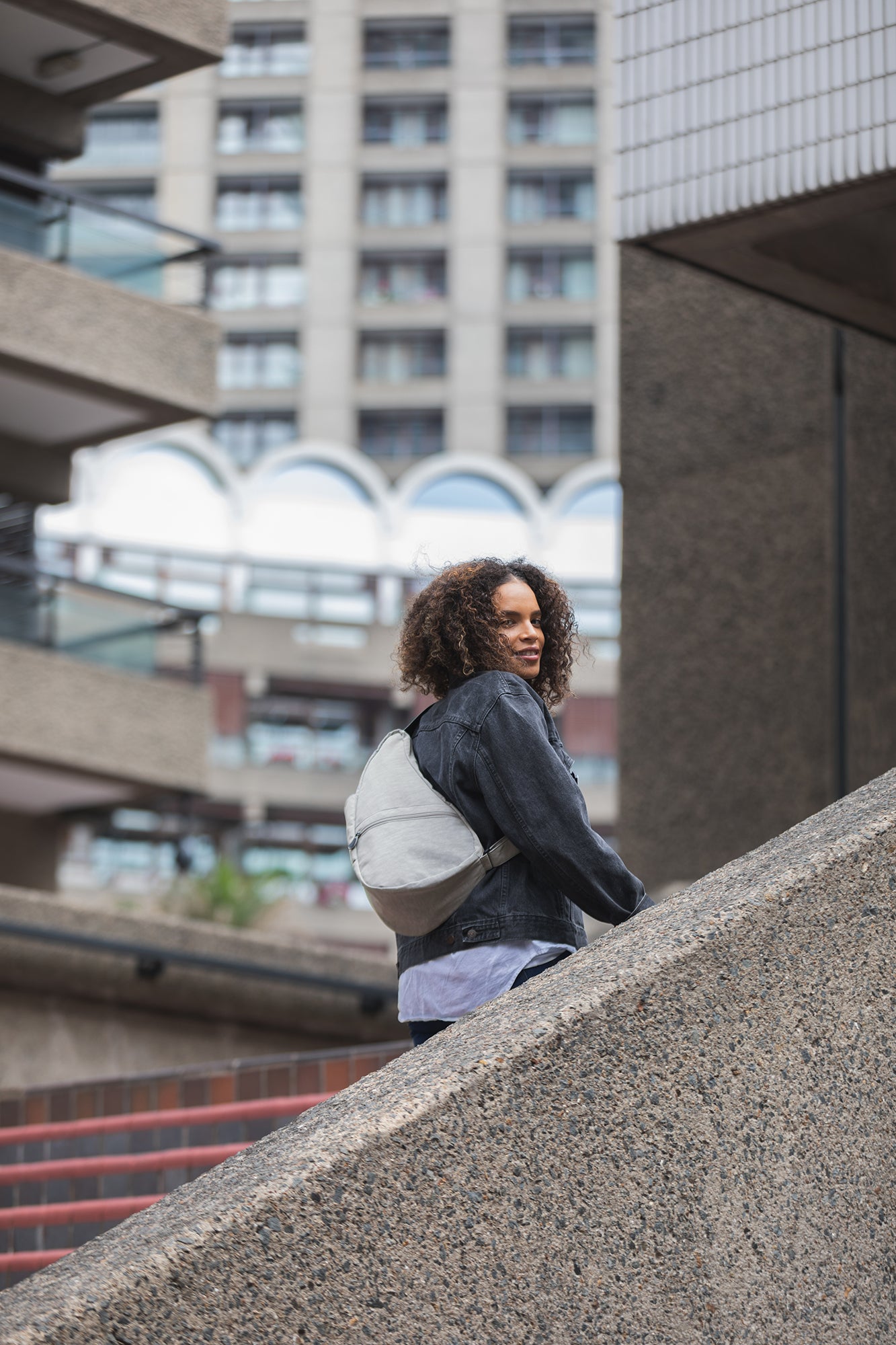 ヘルシーバックバッグ テクスチャードナイロン Sサイズ ロケットグレー