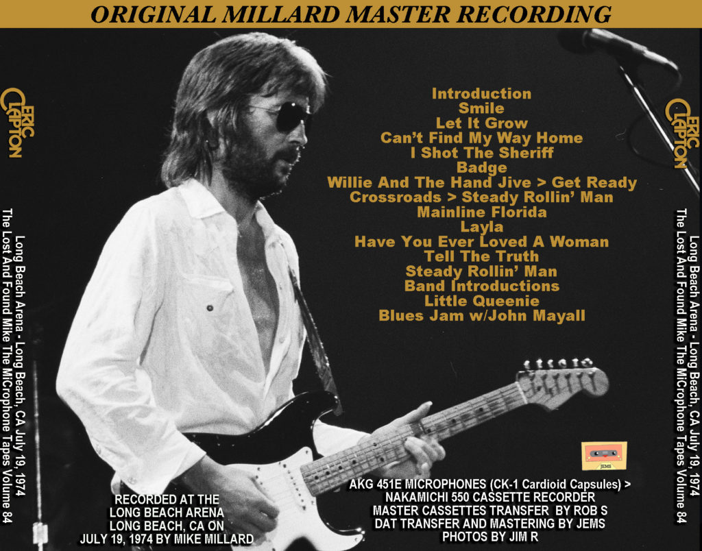 Eric Clapton Long Beach 1974 - Heart of Markness