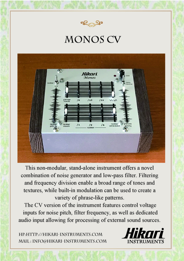 Hikari Instruments Monos CV— Clockface Modular