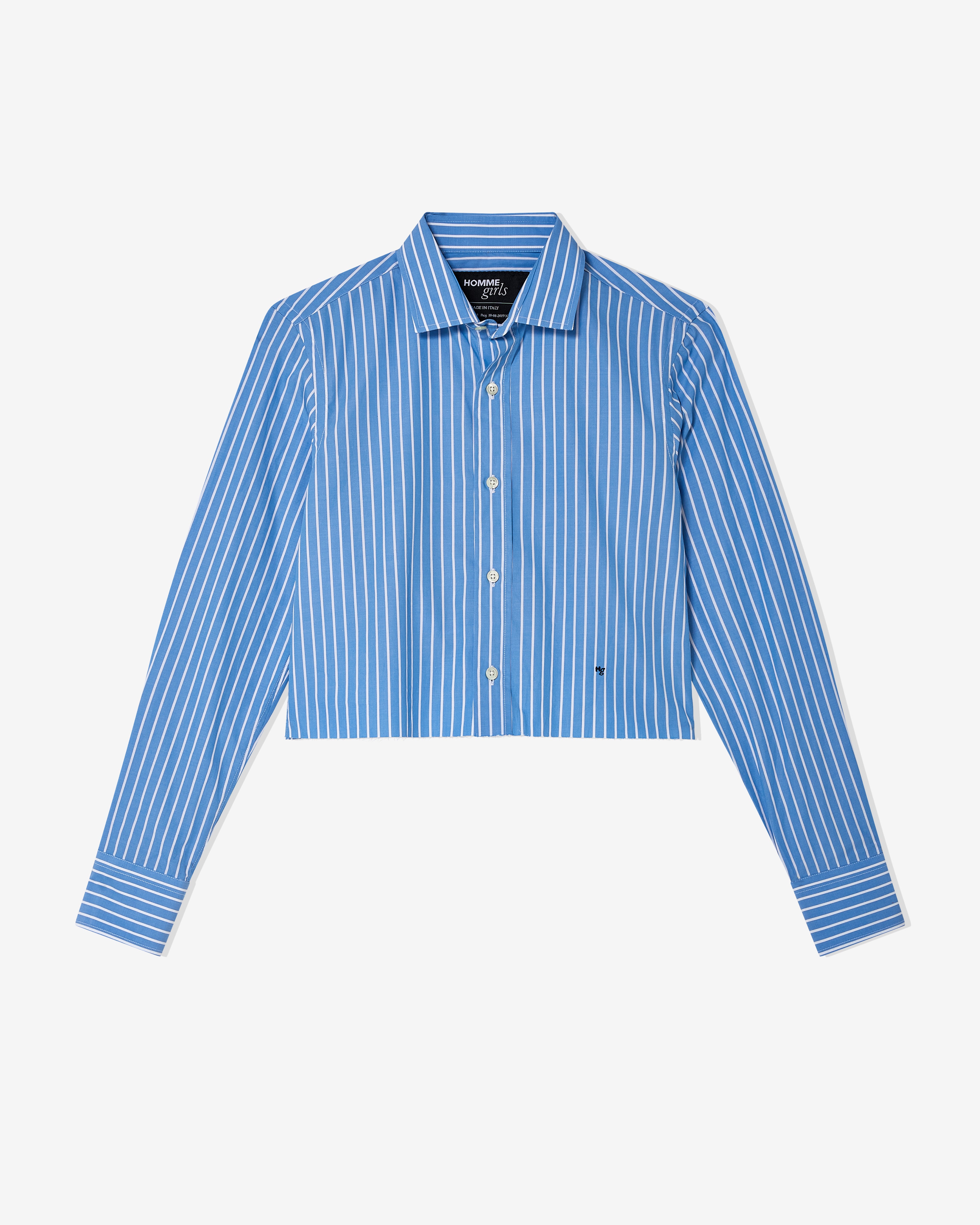 Cropped Shirt in Classic Stripe – HOMMEGIRLS