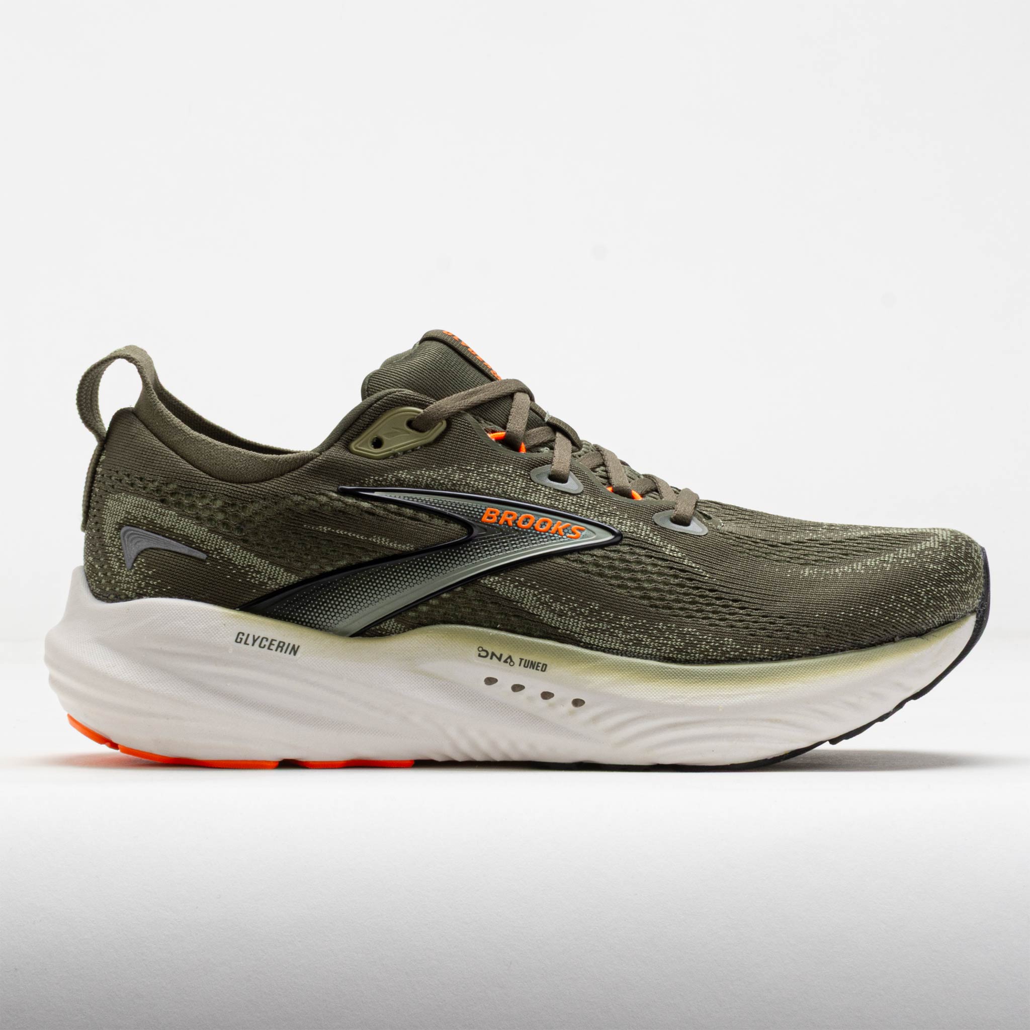 Brooks Glycerin 22 Men's Dusty Olive/Tea/Orange – Holabird Sports