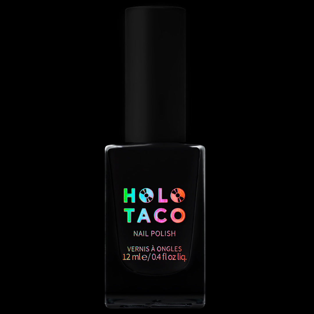 Holo Taco | One-Coat Black | Nail Polish | Black | Creme