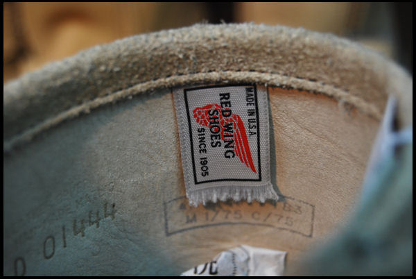 レッドウィング8268スエードエンジニアのタグの変遷 PT83PT91PT99