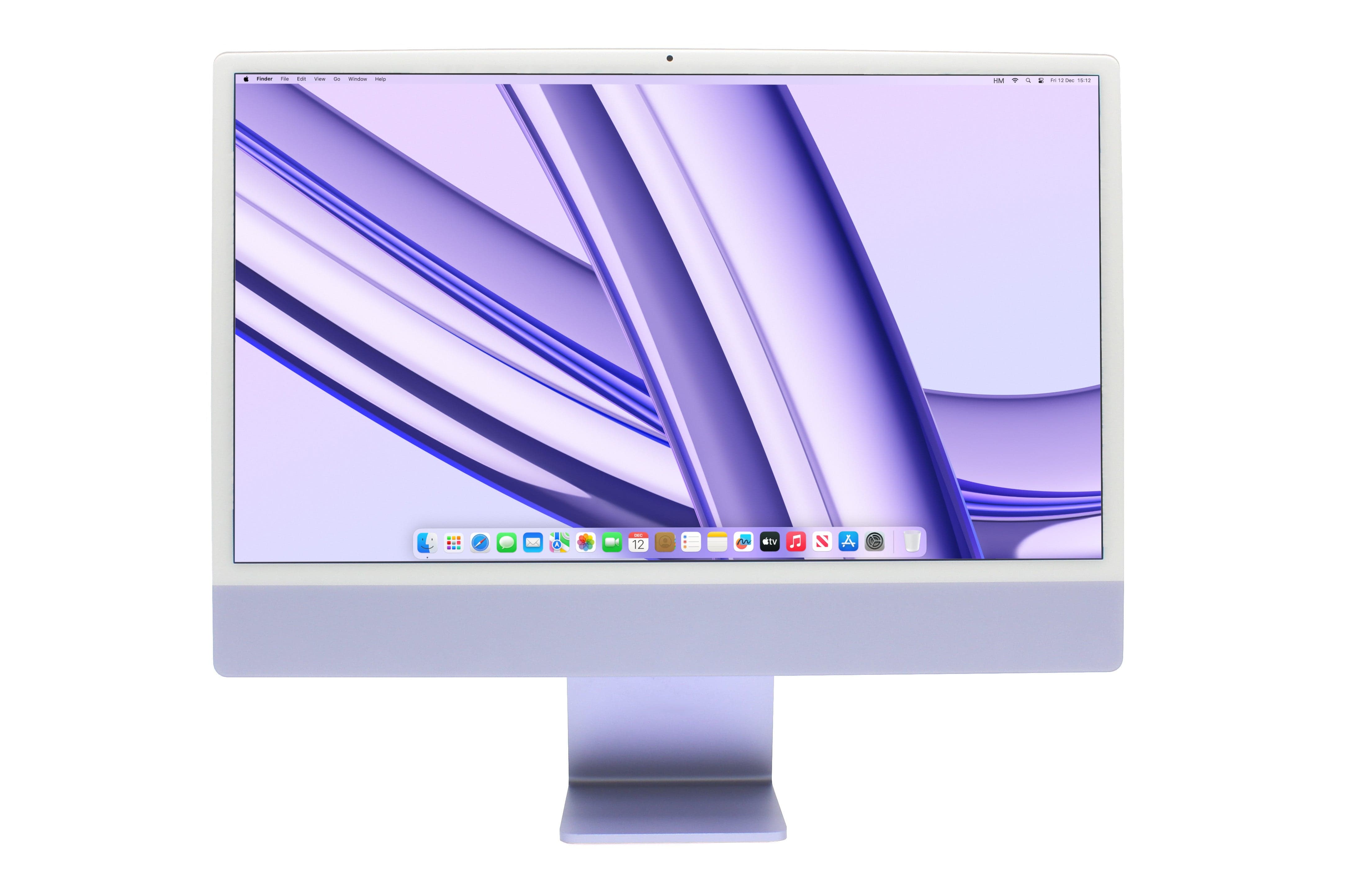 Premium Apple iMac 24-inch M3 (4-ports, 2023) Purple – Hoxton Macs