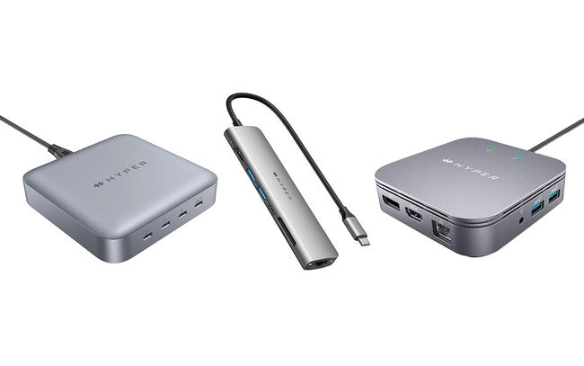 HYPER、世界初！GaN電源アダプタとThunderbolt 4ハブが一体化した