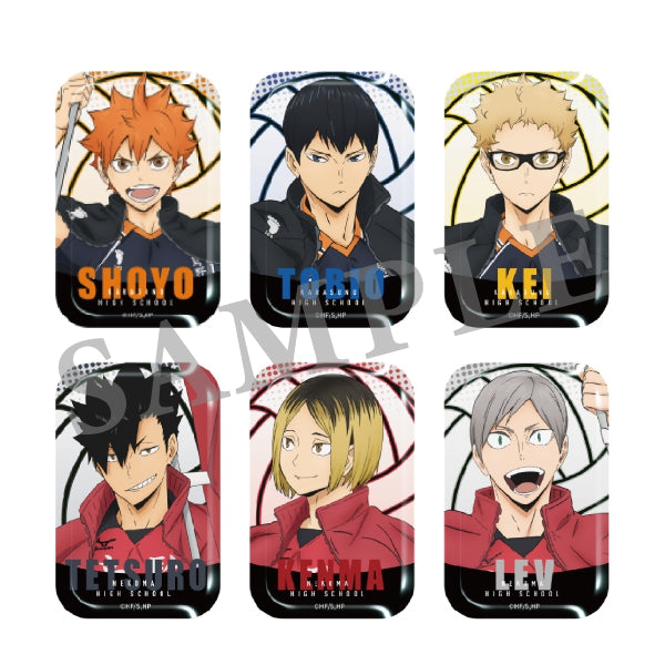 ハイキュー!! トレーディングスクエア缶バッジ/のぼり旗 烏野＆音駒