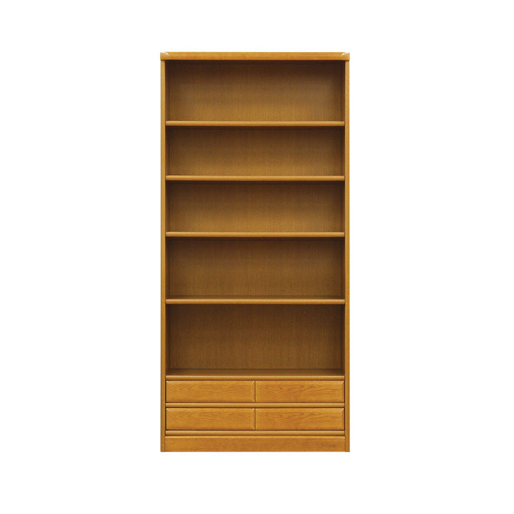 浜本工芸 書棚「No.3600D・No.3608D」オープンタイプ 幅85.1cm 高さ