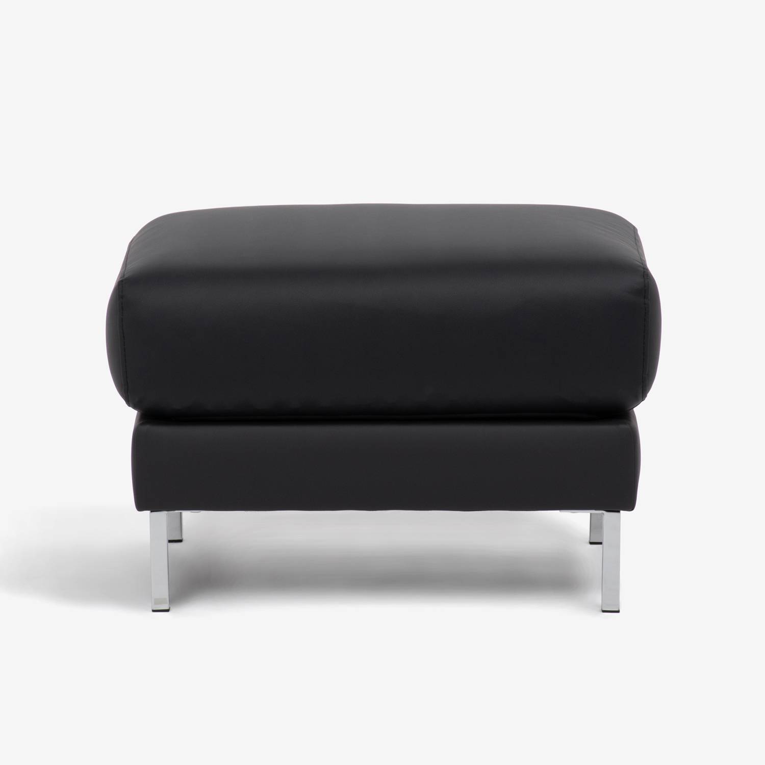 オットマン「ベローナ2」ソフトレザーブラック色 #C500S 脚部全2タイプ