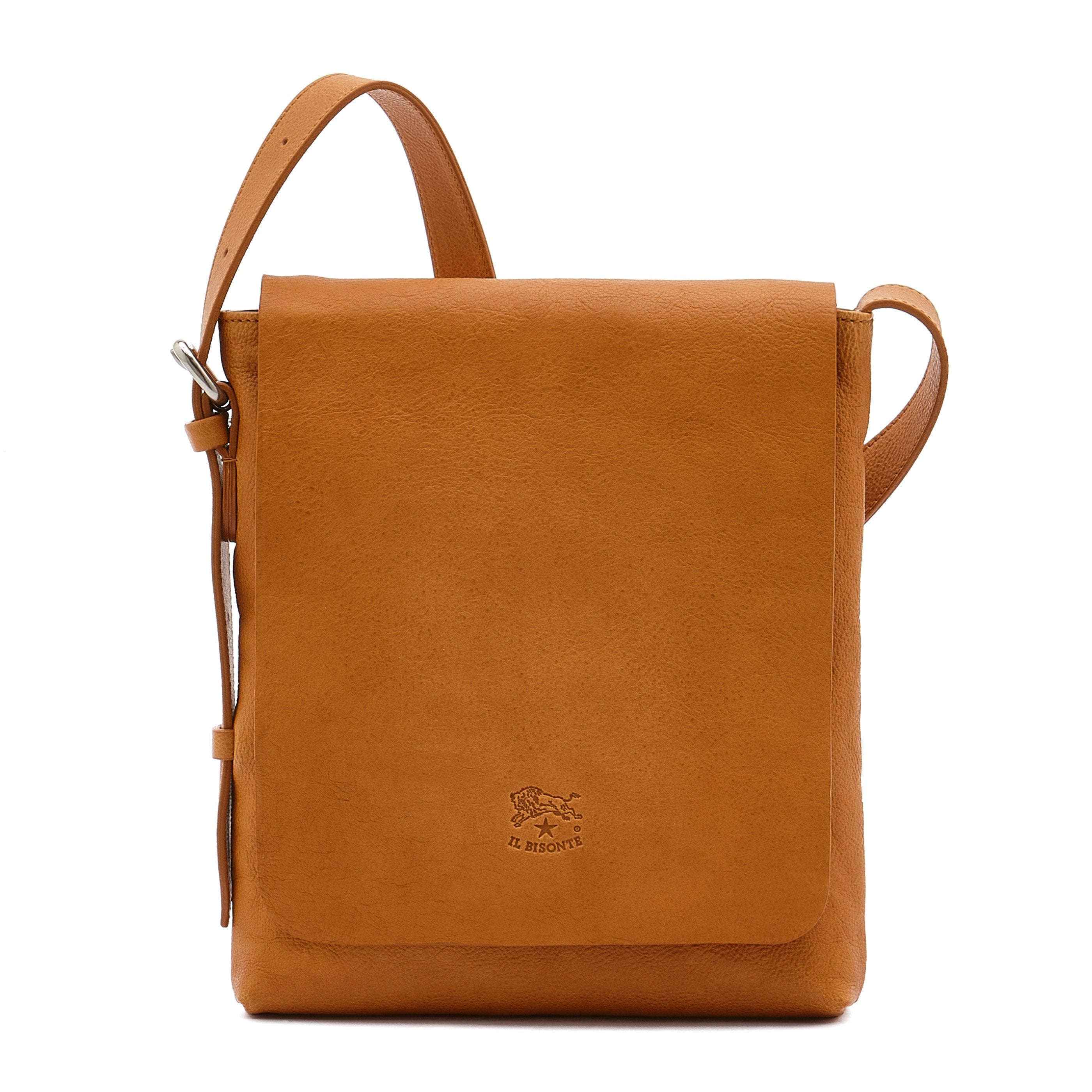 Brolio | Men's crossbody bag in vintage leather color natural – Il