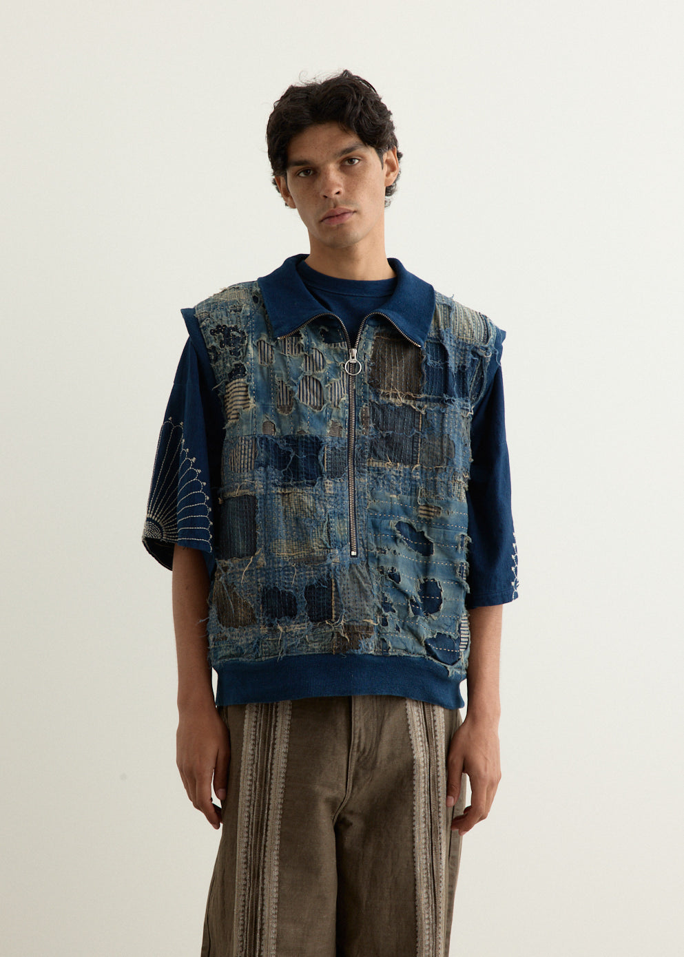 BORO x IDG SWT Half ZIP Vest