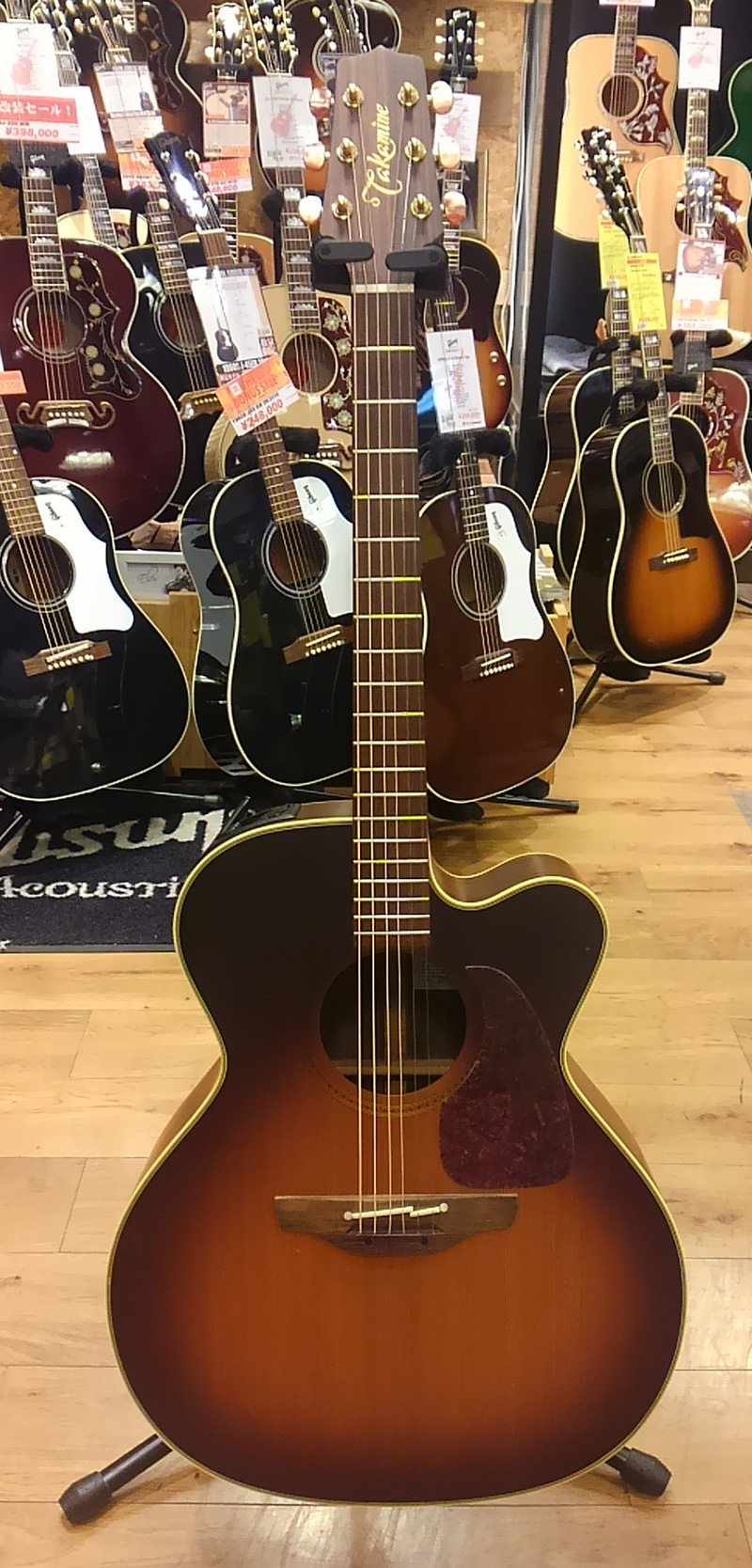 美品・赤プリ】1994年製 タカミネ NPT-012 BS 美品・赤プリ】1994年製