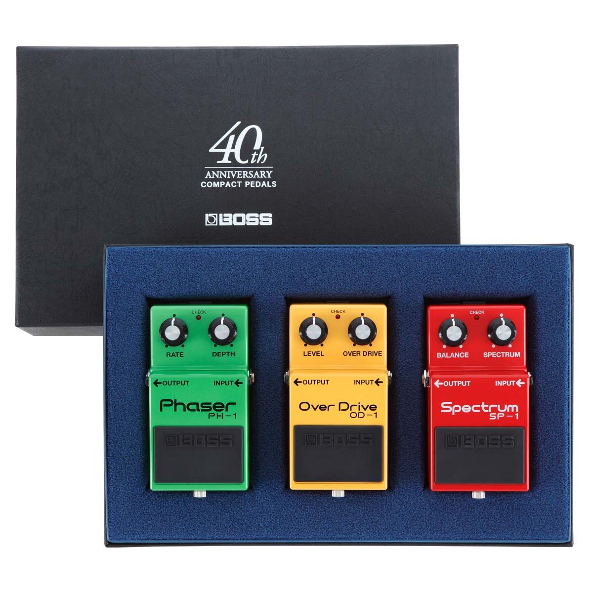 BOSSからコンパクト・エフェクター発売40周年を記念した、初代 3 機種