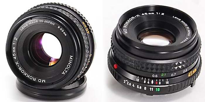 MINOLTA MD ROKKOR-X 45mm F2