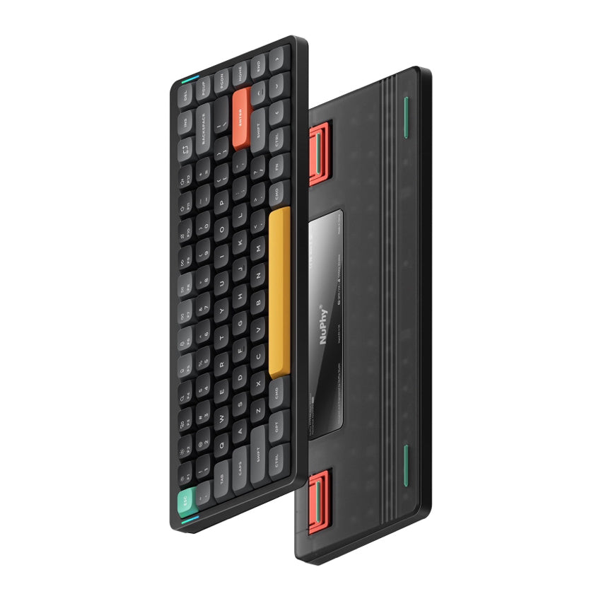 คีย์บอร์ดสาย Nuphy Air 75 V2 Basalt Black - Wisteria Switch