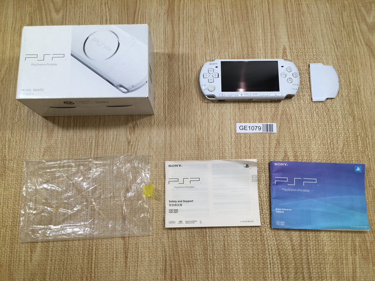 GE1079 With Defects - PSP-3000 PEARL WHITE Console SONY Japan