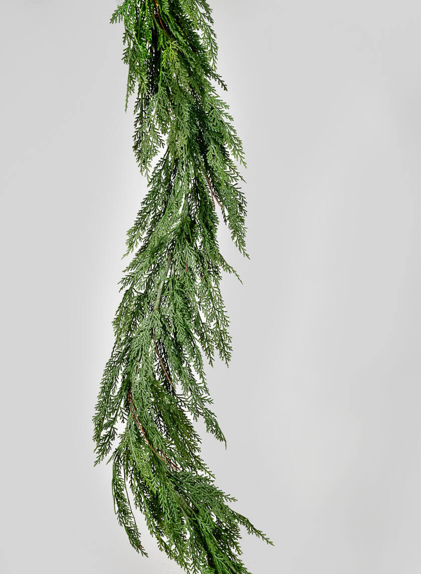 Fake Cypress Christmas Decor Garland Evergreen Holiday Decorations