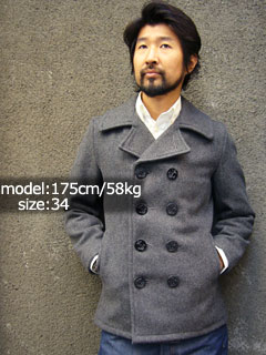 Schott [ショット] 753US Wool Double P-Coat オックスグレー-Jalana