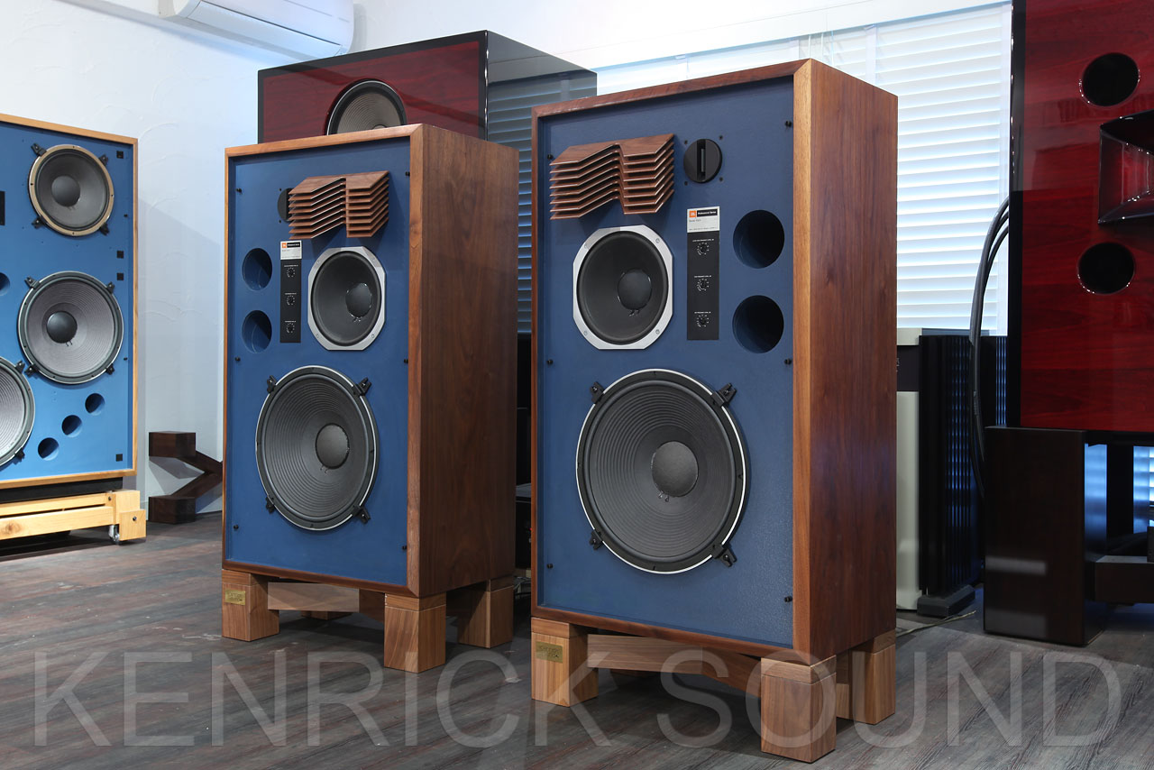 JBL 4344 伝統ブルーバッフル ウォールナットキャビネット