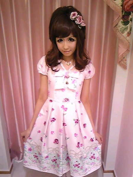 ミラーナワンピ 薔薇柄 - One Piece | Line Up | ジーザスディアマンテ