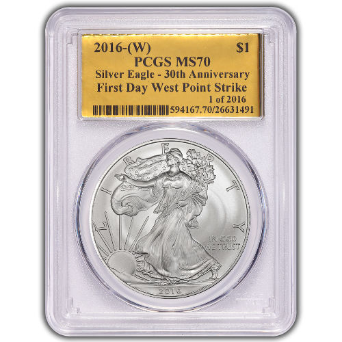 Buy 2016 (W) American Silver Eagles PCGS MS70 First Day - JM