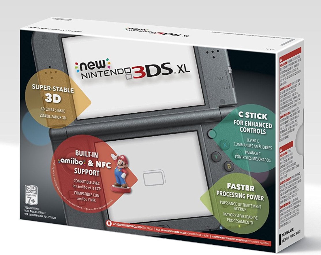 New Nintendo 3DS XL Console (Black) - Nintendo 3DS | J&L Game