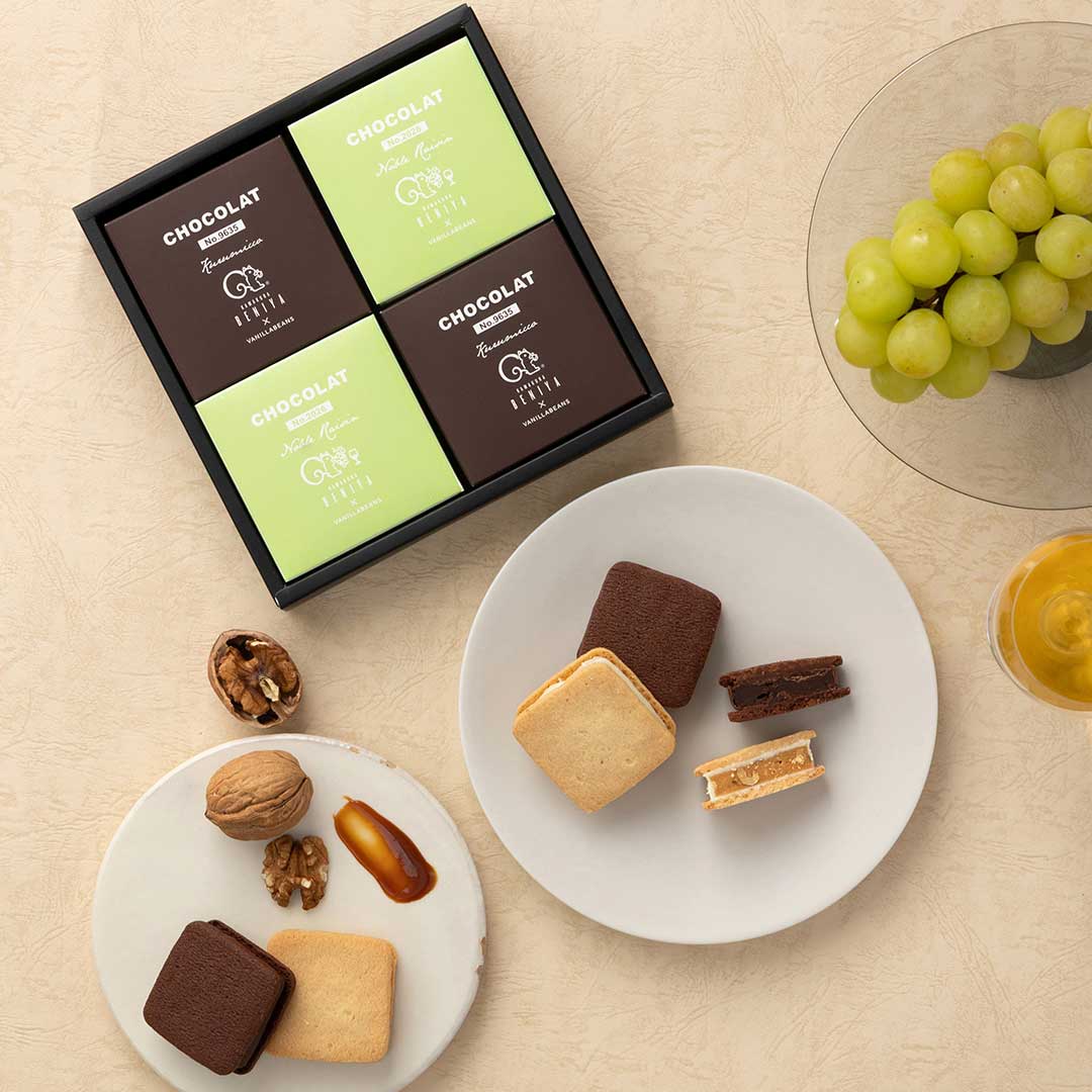 販売終了】ショーコラ クルミッ子×ノーブルレザン 2種4個入 | 鎌倉紅谷