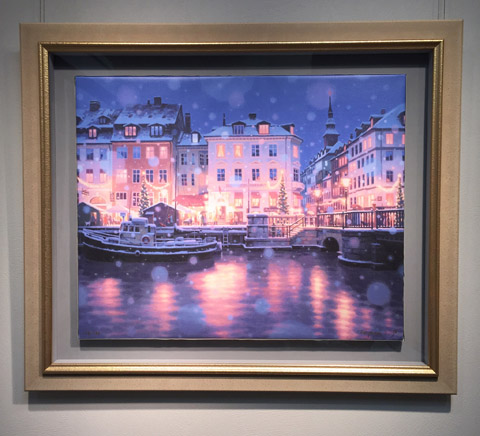 笹倉鉄平 作品紹介 「ブルー・スノー」～笹倉鉄平ちいさな絵画館