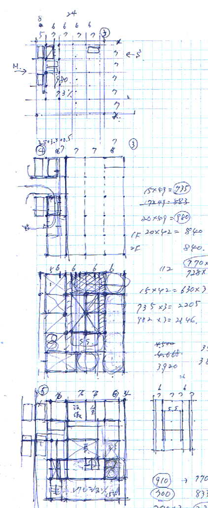 H23年度一級建築士設計製図奮闘記－エスキス手順編