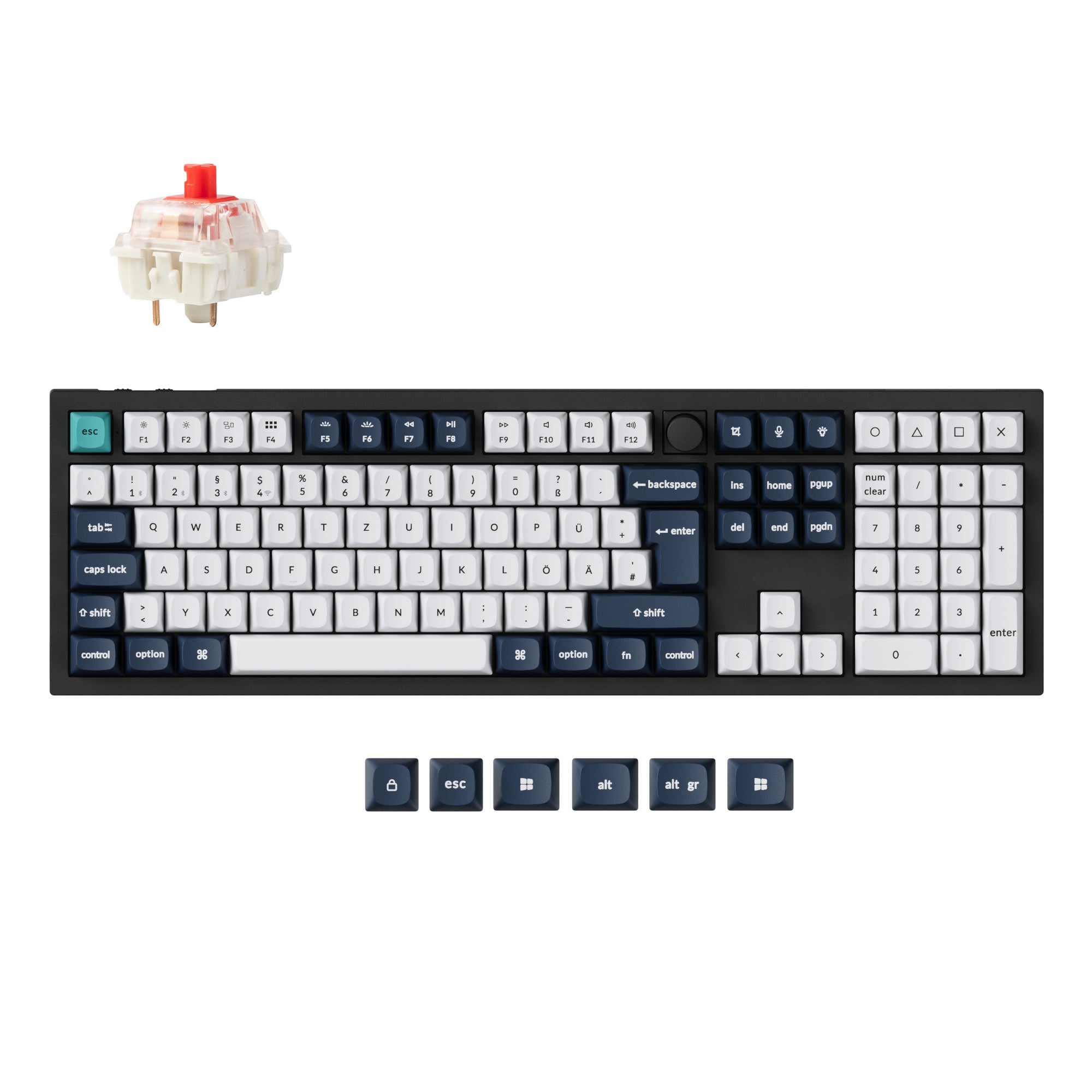 Keychron Q6 Max QMK/VIA Wireless Custom Mechanical Keyboard ISO Layout
