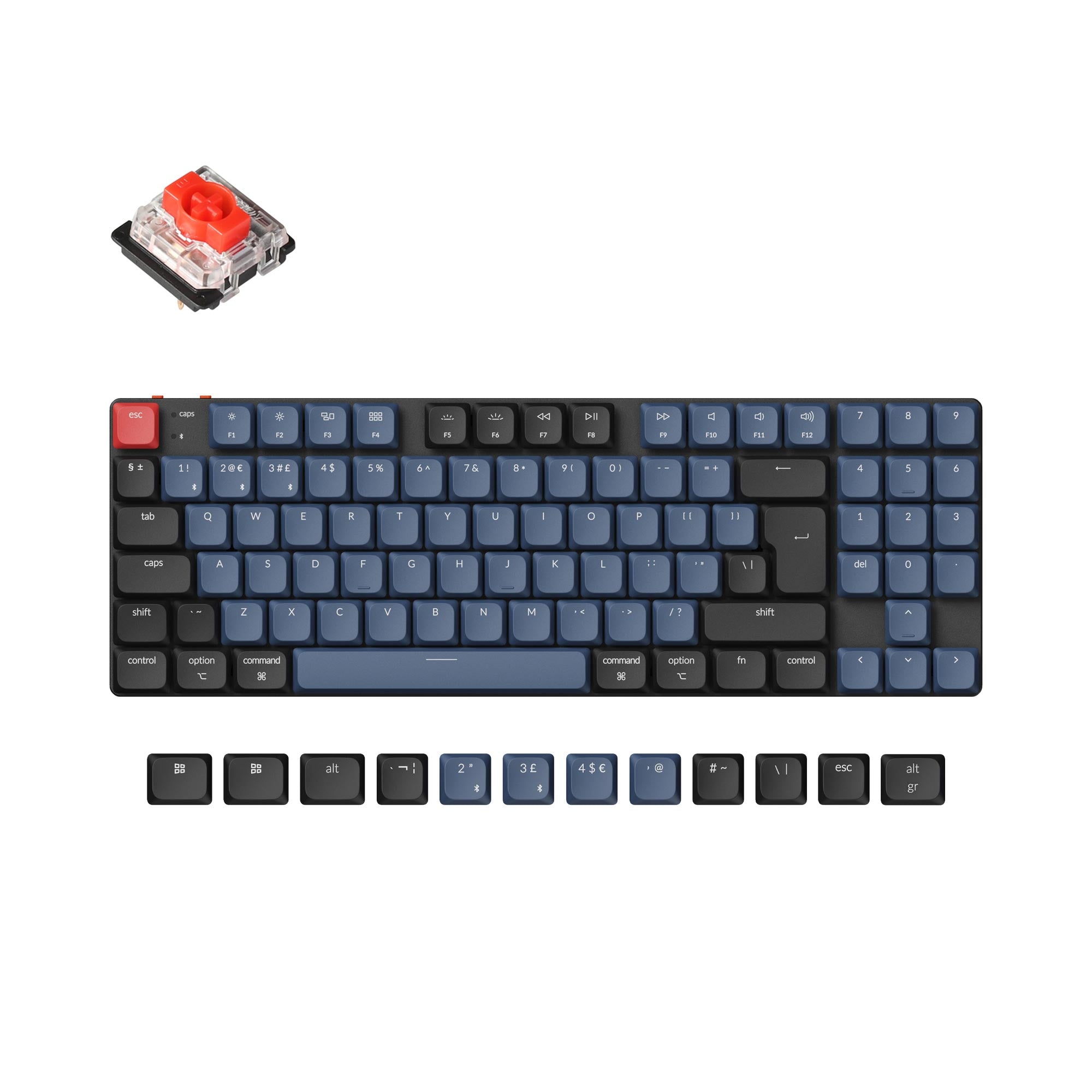 Keychron K13 Pro QMK/VIA Wireless Custom Mechanical Keyboard ISO Layou