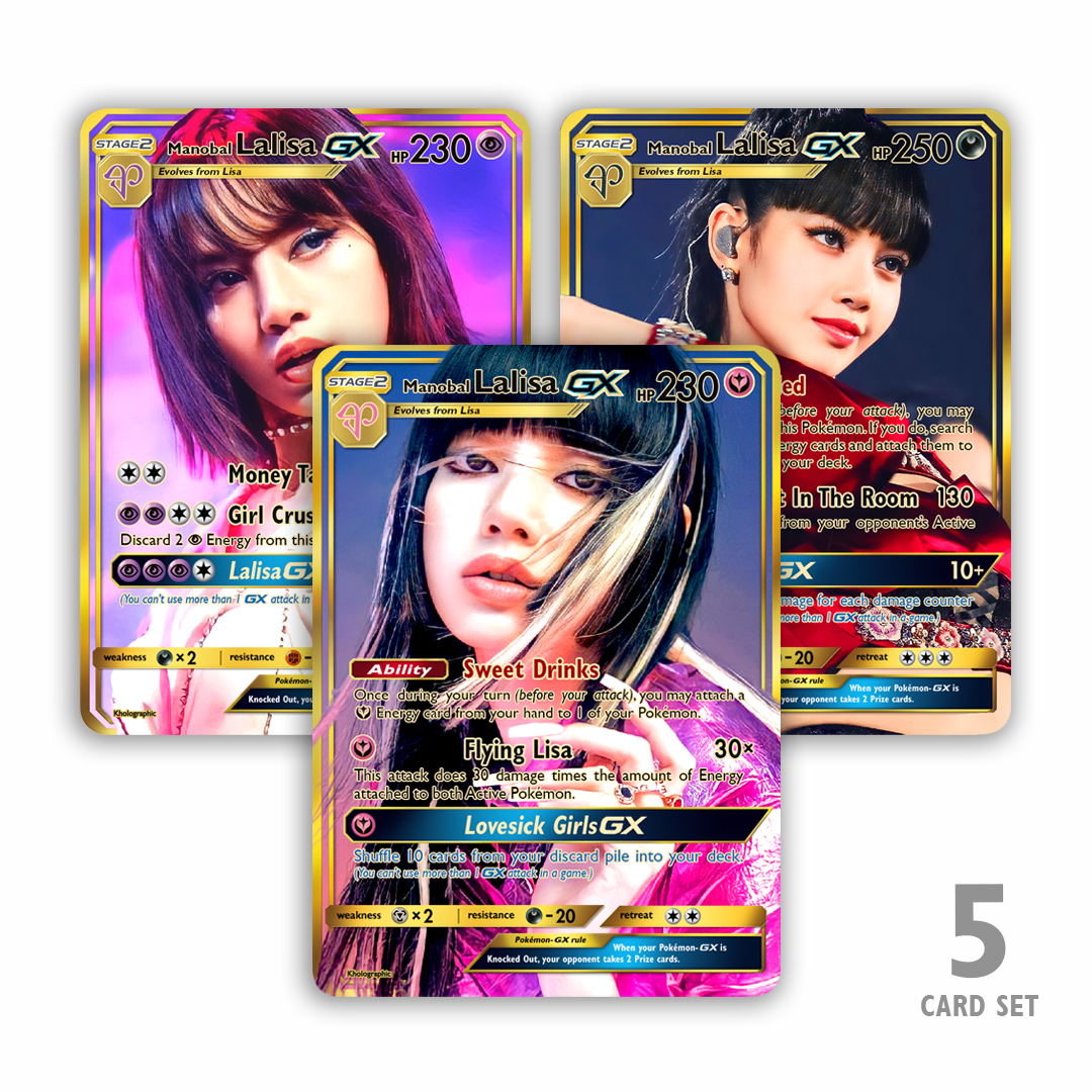 Blackpink Lisa GX Gold Holographic Cards – Kholographic