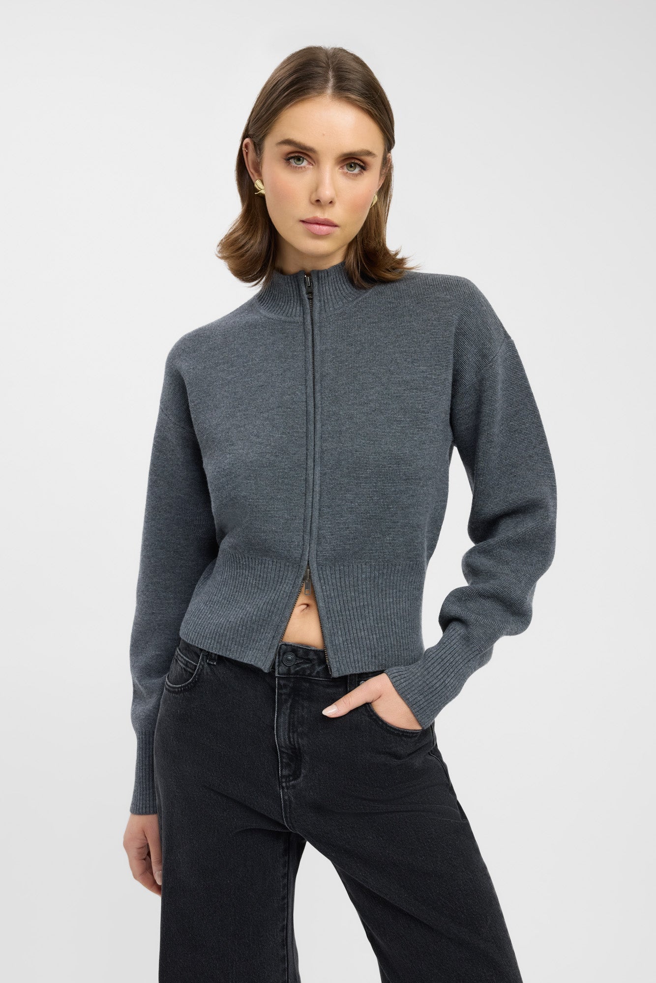 Dalton Zip Cardigan – USA KOOKAÏ