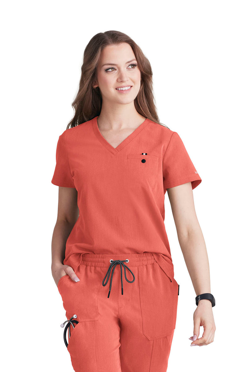 koi Next Gen Ready to Work Women's 1-Pocket Tuck-In Scrub Top