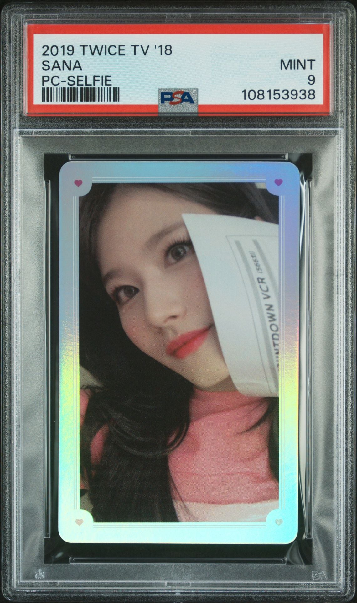 SANA 2019 TWICE TV 2018 PHOTOCARDS PC-SELFIE MINT PSA 9
