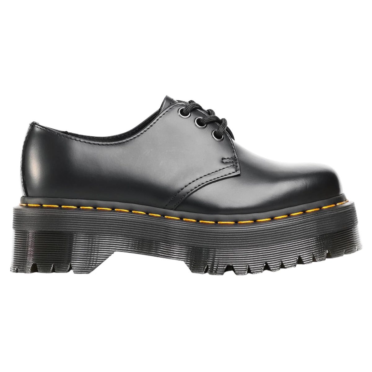 Dr. Martens 1461 Quad Polished Smooth leather Unisex Lace Up Black