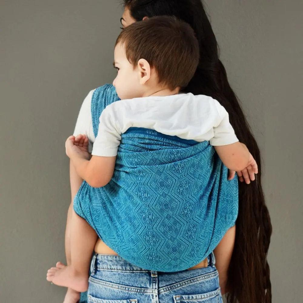 Mystic Petrol 1975 Woven Wrap by Didymos | Little Zen One