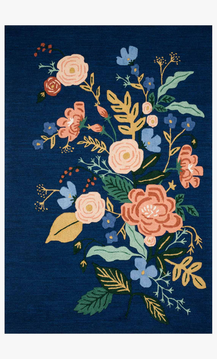 APROSIO & CO ダークブルー スカーフ＆リボンブローチ APROSIO & CO