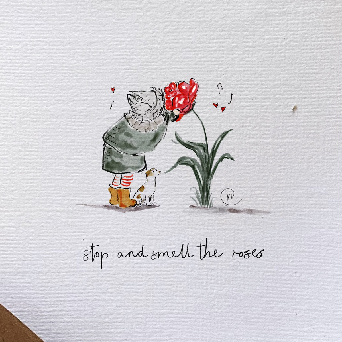 Stop and Smell the Roses Print – Lucy Claire Illustration
