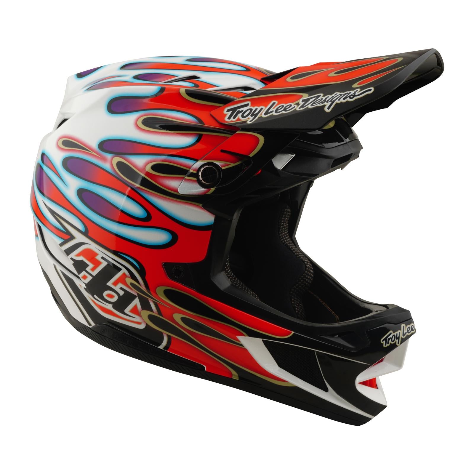 TLD 26.1 D4 AS Composite Helmet / Overspray White/Red