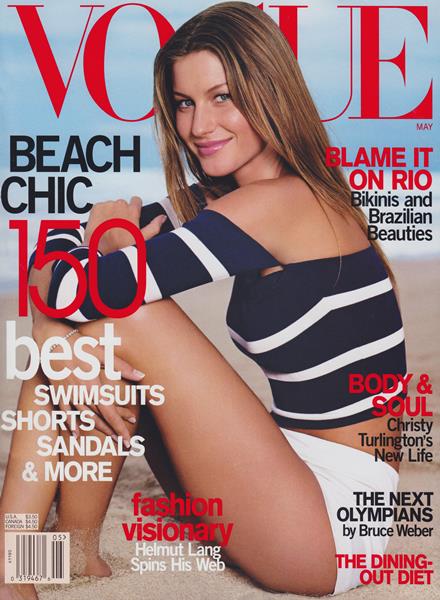 VOGUE Magazine US May 2000 GISELE BUNDCHEN Chloe Sevigny CHRISTY TURLI