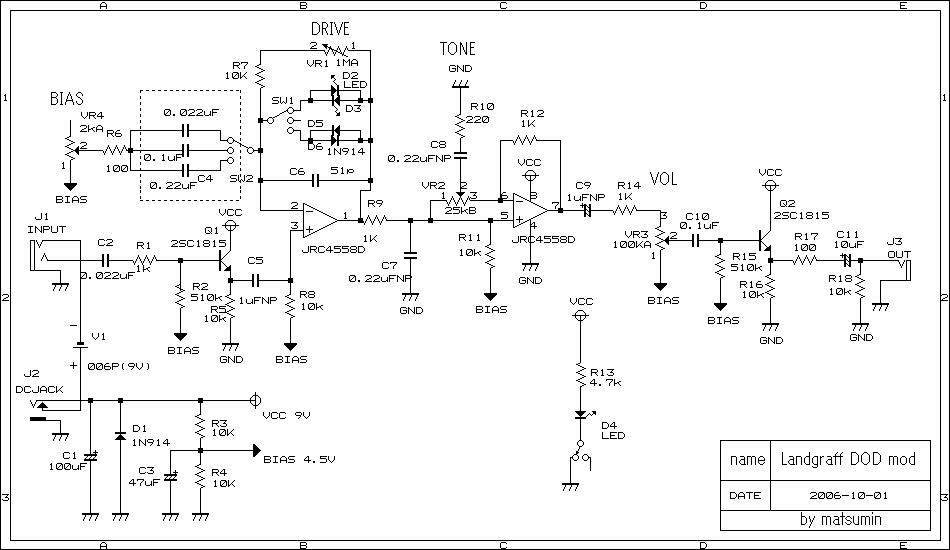 Landgraff Dynamic Overdrive 製作記「準備」 ギター・エフェクターの