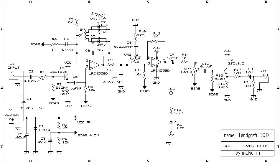 Landgraff Dynamic Overdrive 製作記「準備」 ギター・エフェクターの