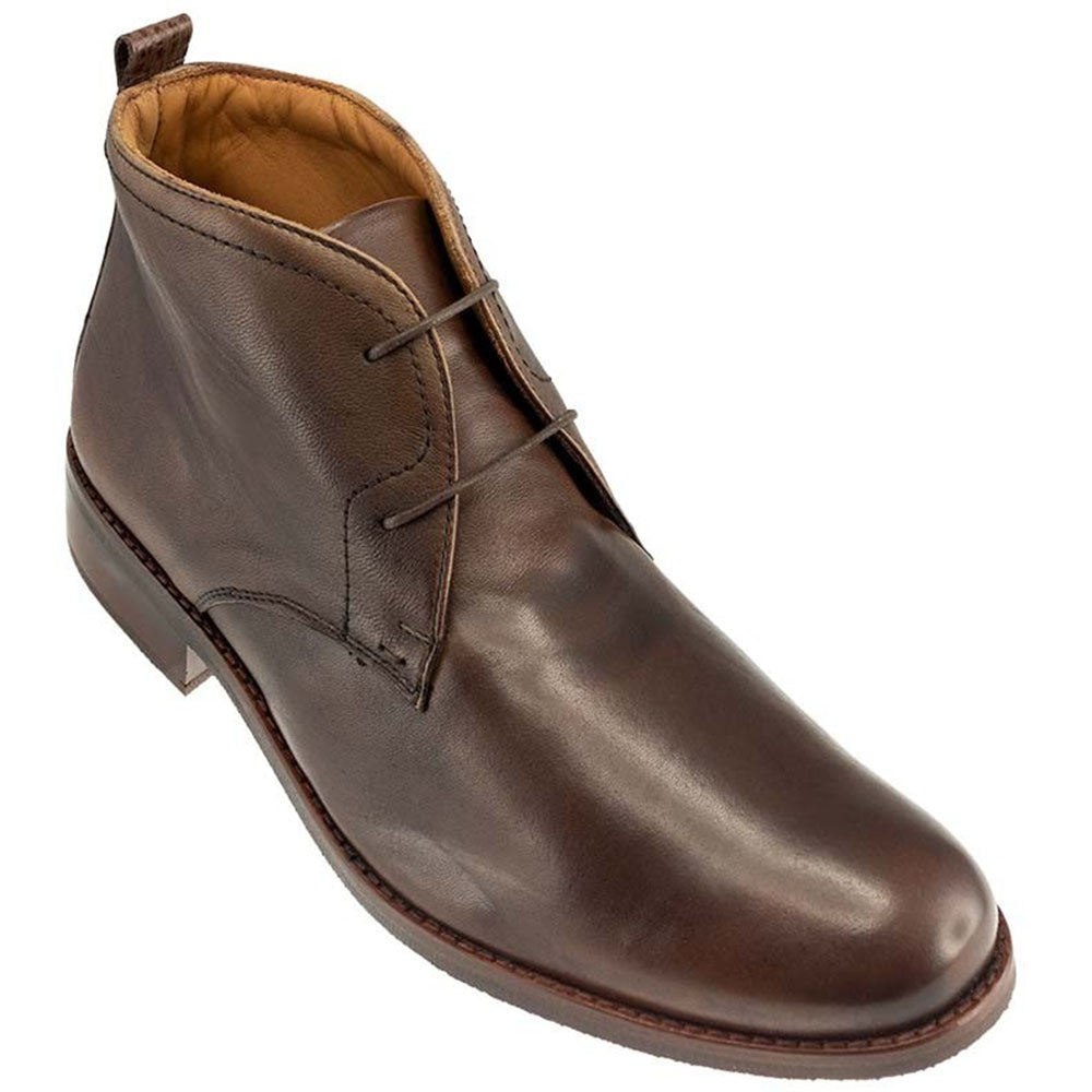 TB Phelps Bixby Sheepskin Chukka Boots Mahogany | MensDesignerShoe.com